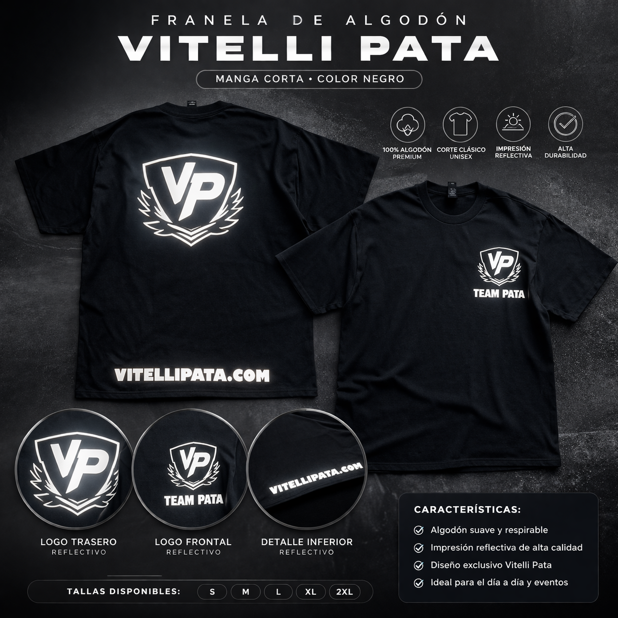 Franela Reflectiva Team Pata – Algodon