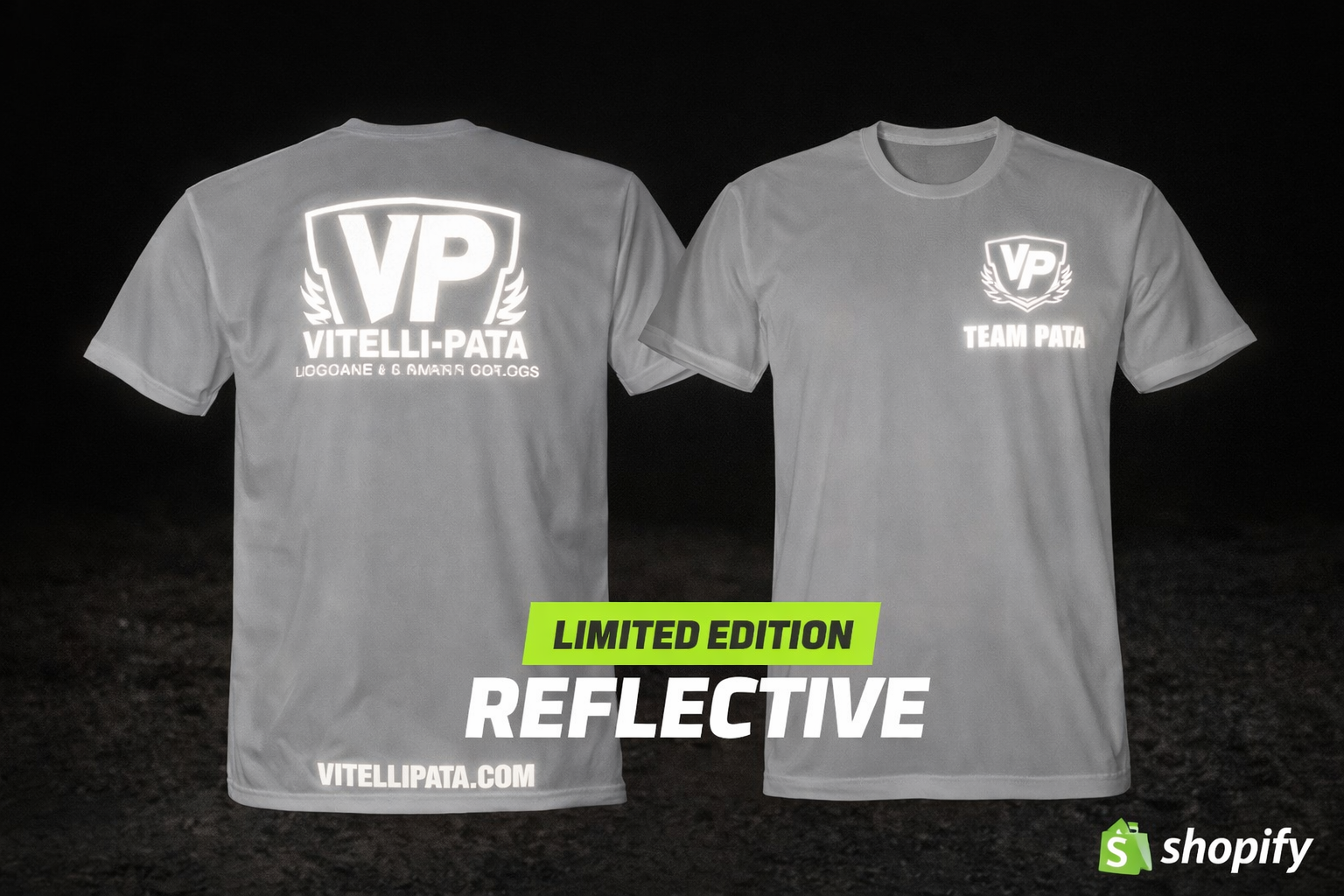 ⚡ VITELLI PATA – REFLECTIVE WHITE LIMITED EDITION T-SHIRT