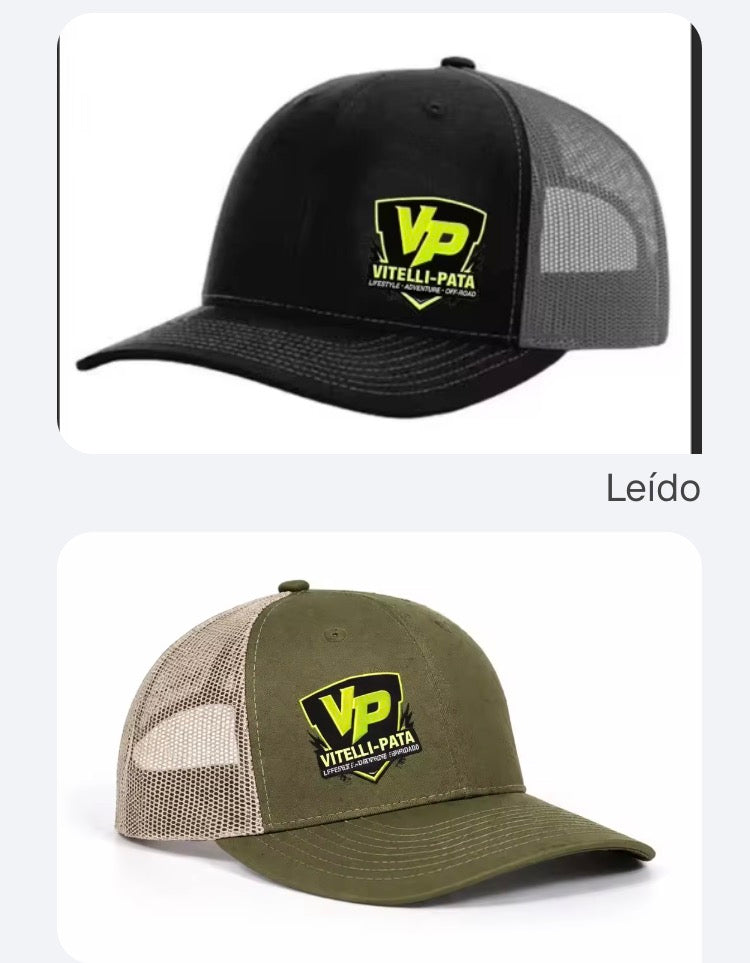 Gorra Trucker Vitelli-Pata Negra/Gris 🖤💚🔥