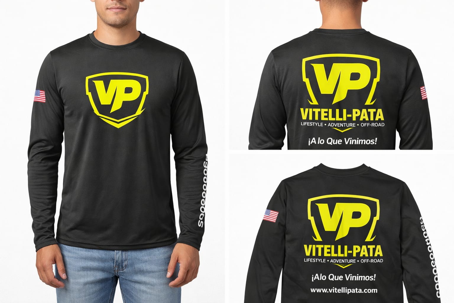 Jersey Manga Larga Waterproof Vitelli-Pata off Road sin capucha