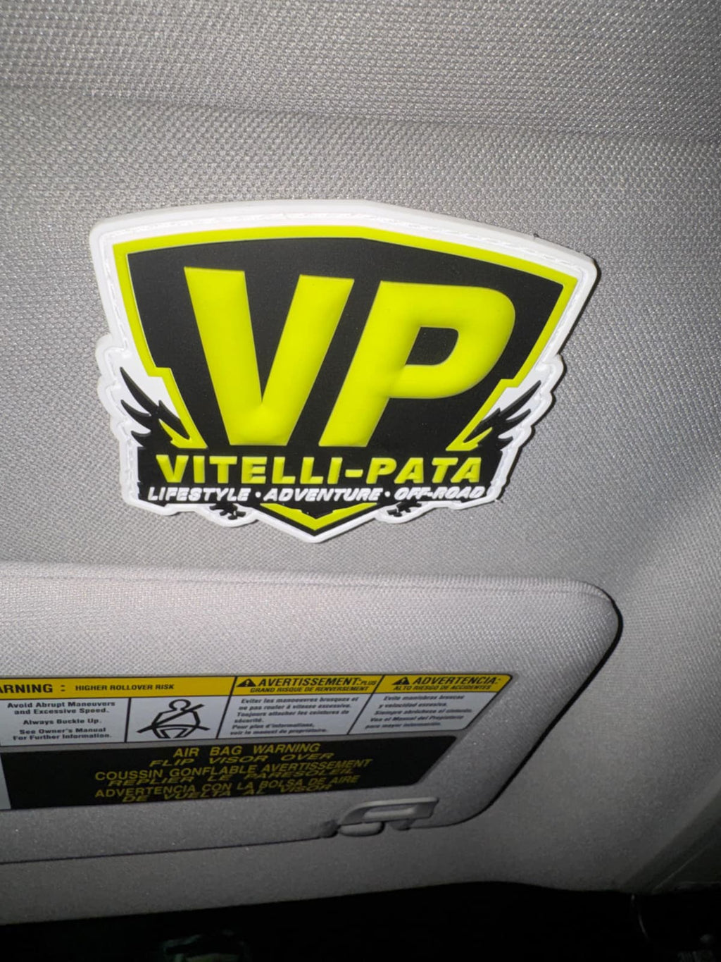 Vitelli Pata Shield Patch — 3D Emblem