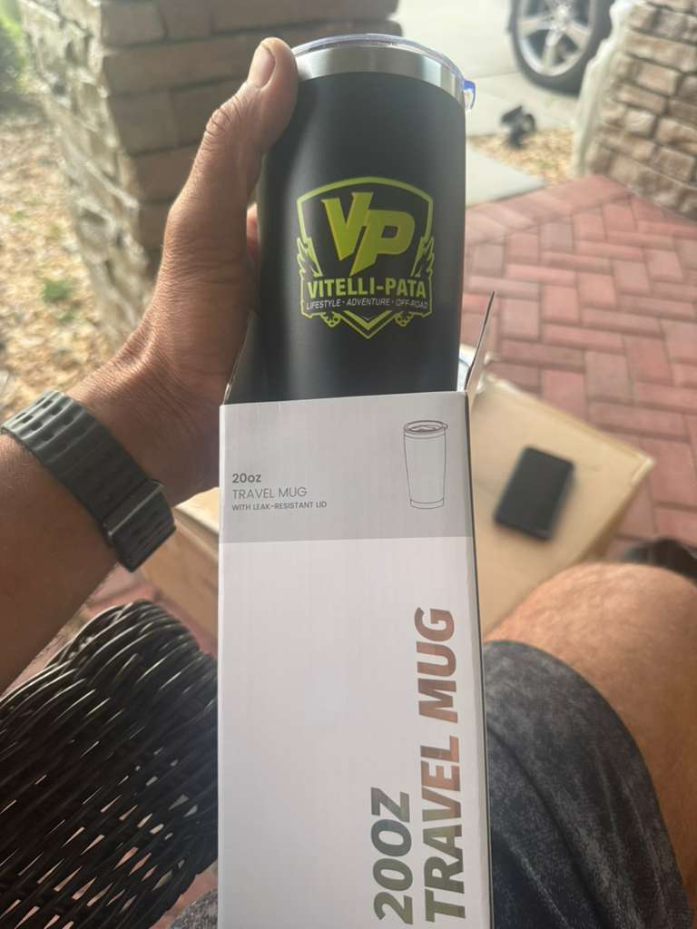 Vaso Térmico Vitelli-Pata 20 oz – Negro Mate 🖤🛞🔥